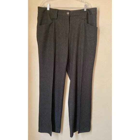 Libby Edelman Women's Pants Slacks Size 16W Brown Sparkle NWOT - Picture 3 of 7